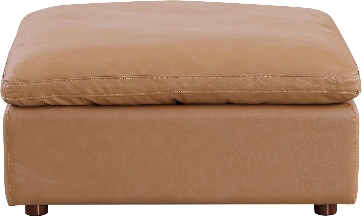 Our Honest Take: ⁤BlackJack's Italian Leather Ottoman in⁣ Cognac