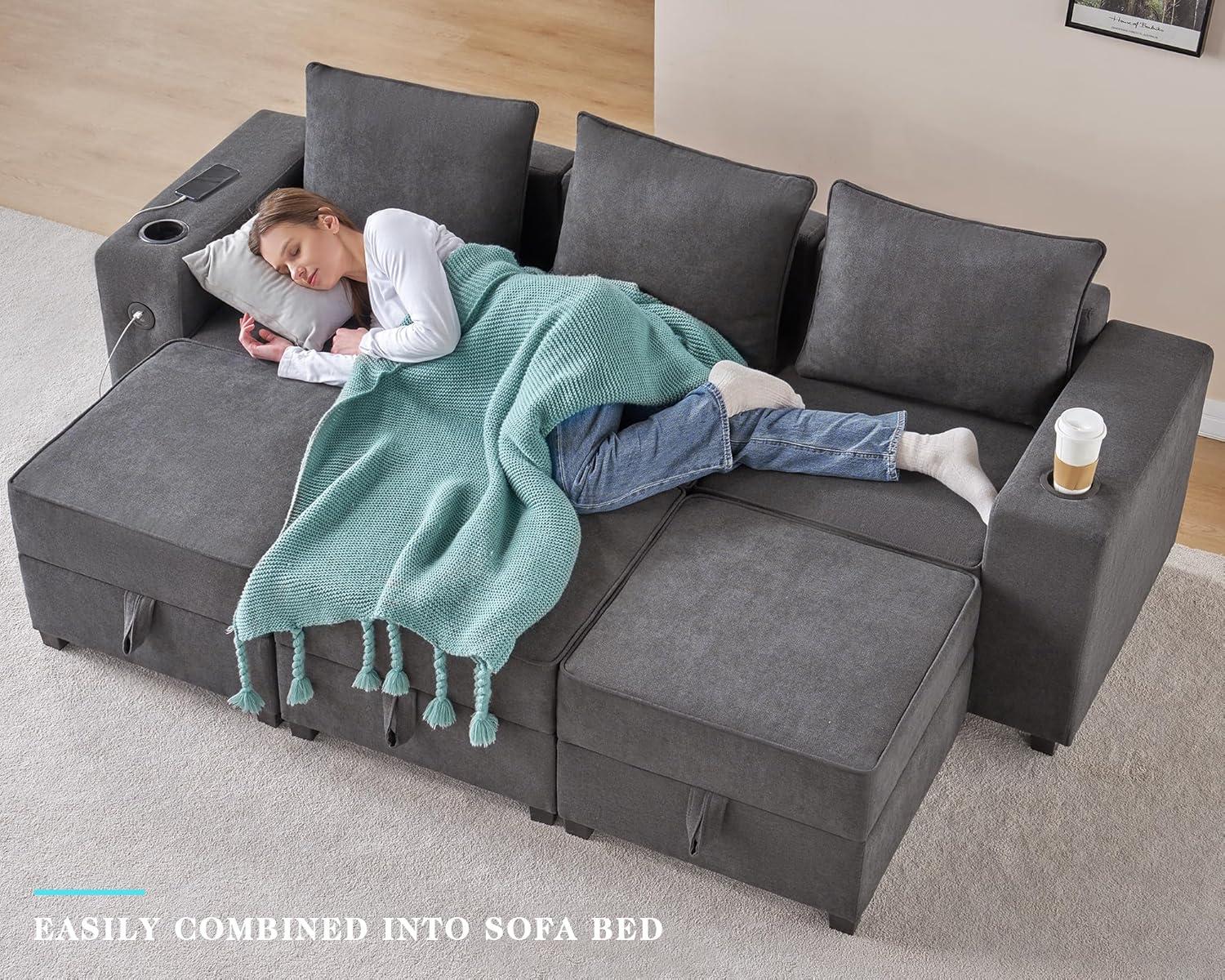 Our Honest Take: PaPaJet‌ Modular Sofa with USB⁣ & Storage