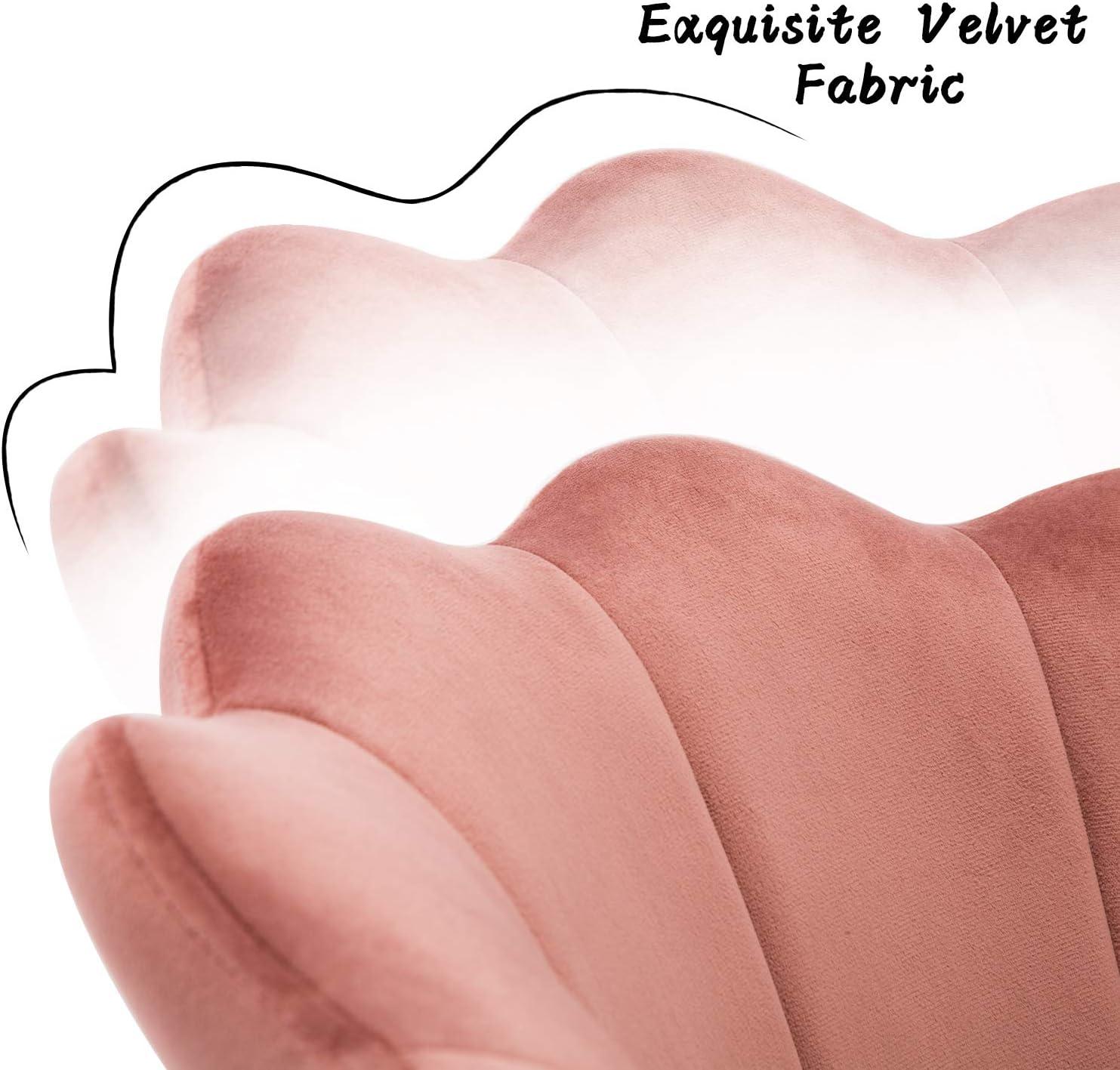 Our Take on the Guyou Blush Pink Velvet Desk chair's Charm & Comfort