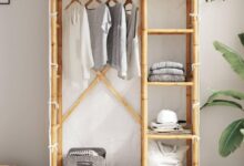 A Spacious Bamboo Wardrobe That Blends Style With Practical Storage
