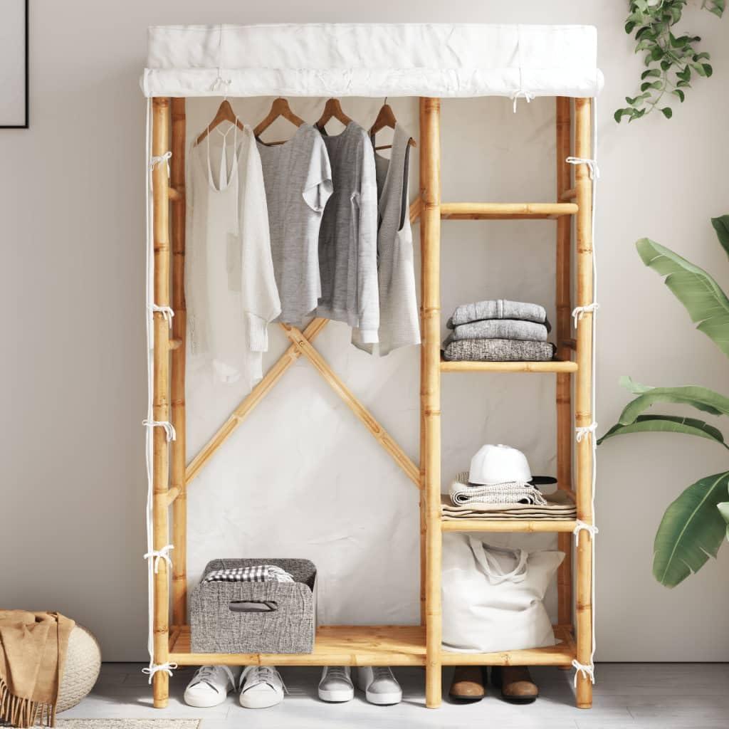 A Spacious Bamboo Wardrobe That Blends Style With Practical Storage