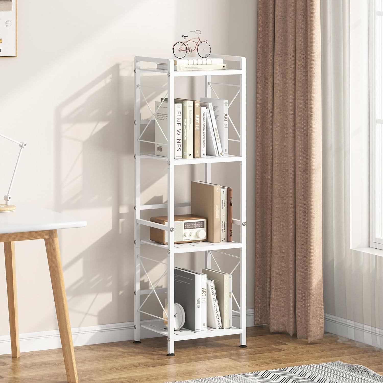 Challenges In Assembly And Quality Our Take On The Jsb 4 Tier Metal Bookshelf