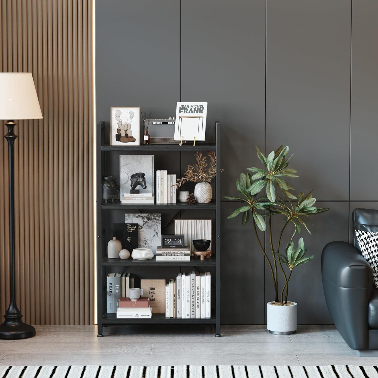 Compact and Sturdy: ‌Discovering the VERMESS 4-tier Bookshelf's​ Balance