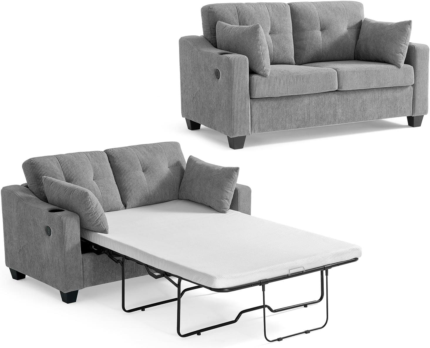 Discovering Comfort And Convenience Full Size Corduroy Pull Out Sofa Bed Review