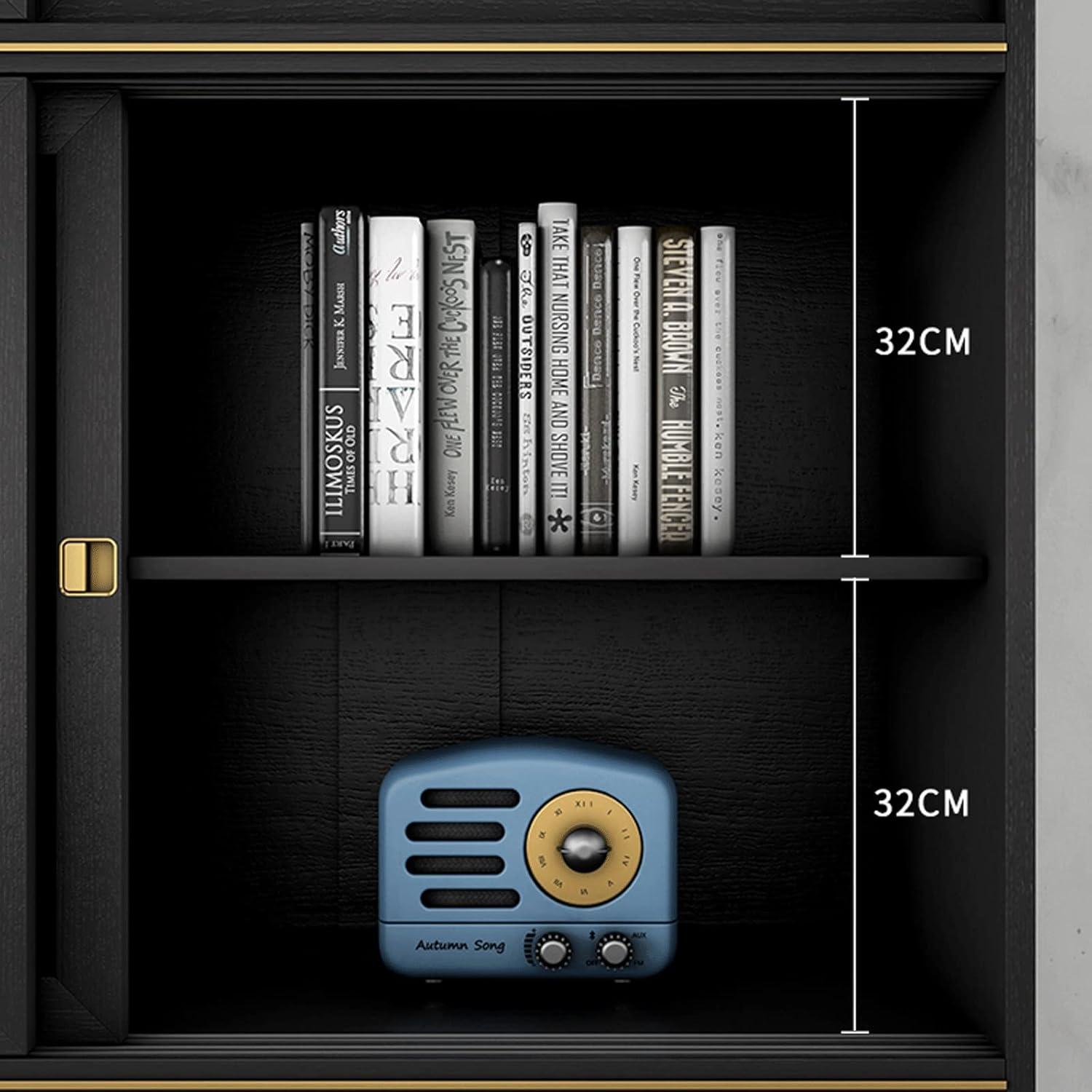 Discovering⁤ Elegance: Our Take on the​ Black & White Sliding Door Bookcase