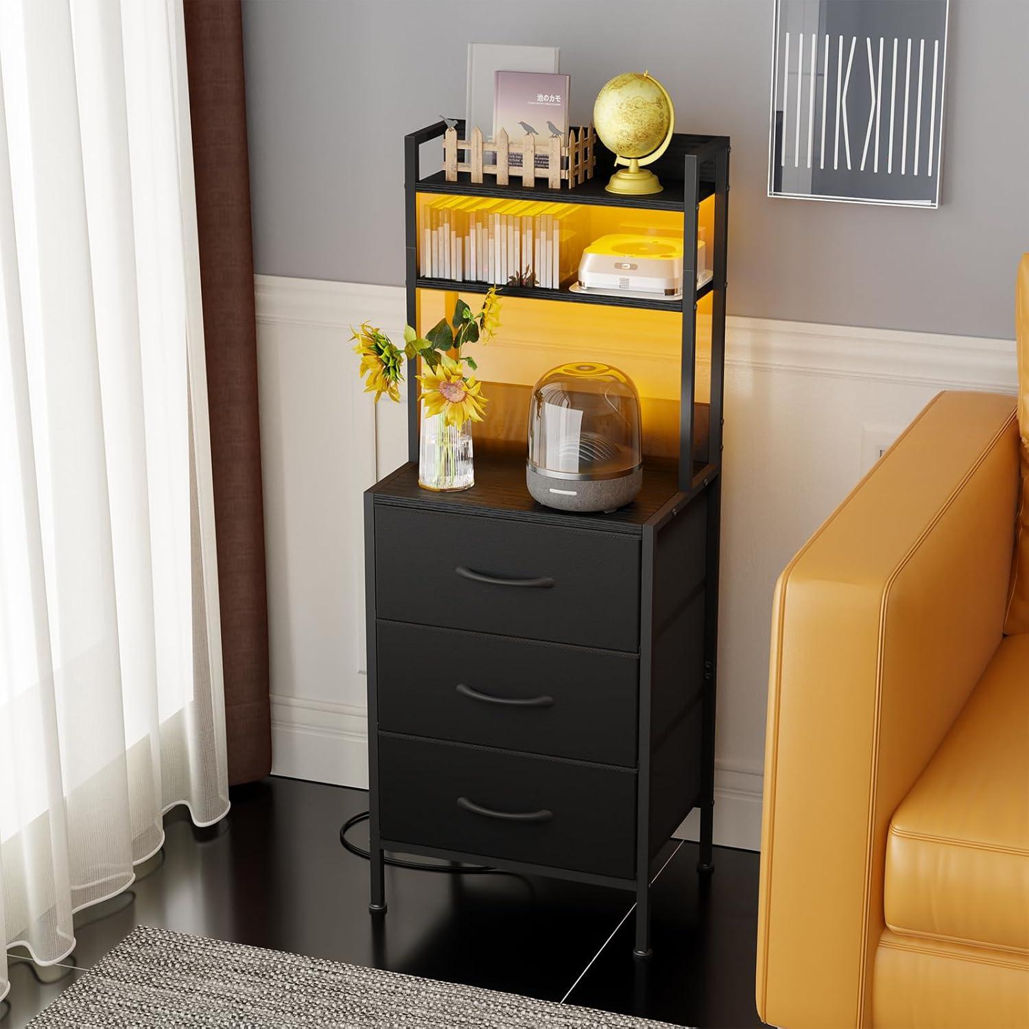 Discovering Fixwal's⁣ 41-Inch ⁣Nightstand: Stylish Storage Meets Smart Charging