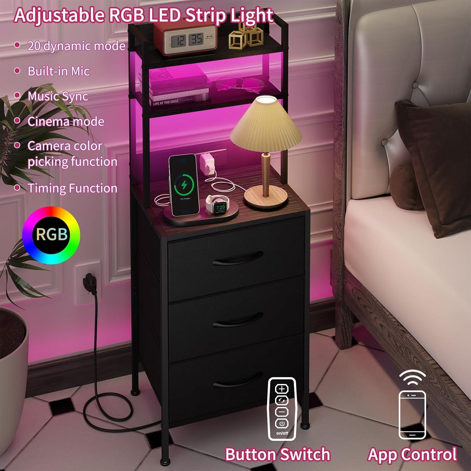 Discovering⁤ Fixwal's‌ 41-Inch Nightstand: Stylish Storage Meets ⁢Smart Charging