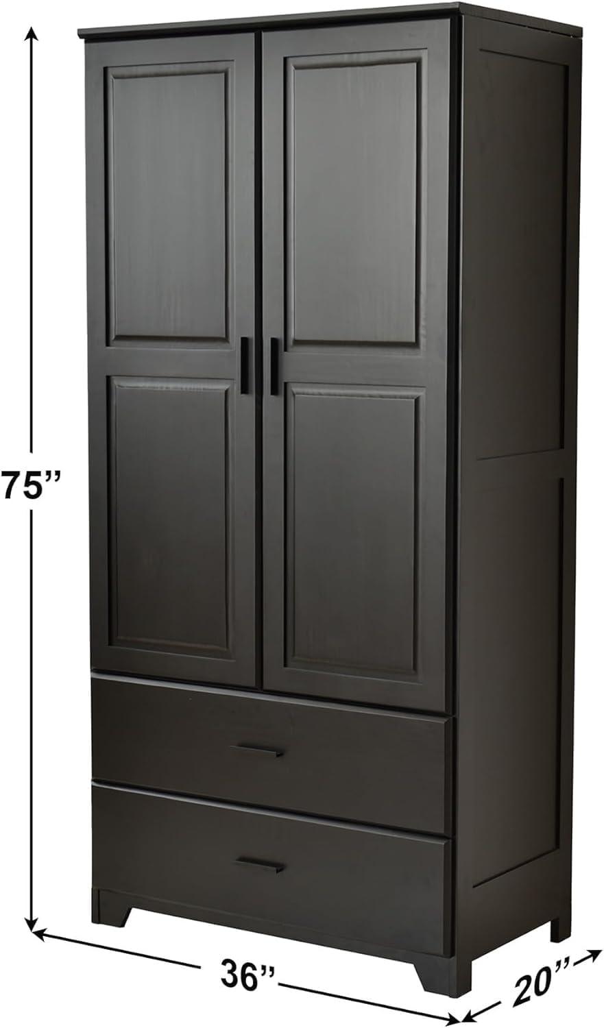 Discovering Function and Style in ​Woodpecker's Solid Pine Closet with Raised ‌Doors