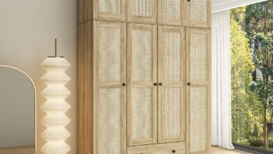 Discovering Space And Style Our Take On The Homsee 8 Door Rattan Wardrobe