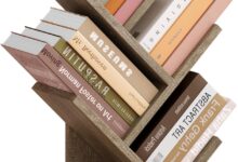 Discovering Space And Style With The Hoctieon 4 Tier Tree Bookshelf