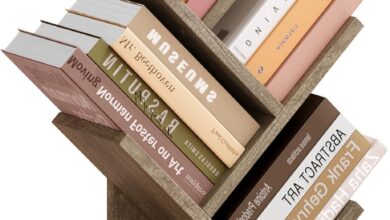 Discovering Space And Style With The Hoctieon 4 Tier Tree Bookshelf