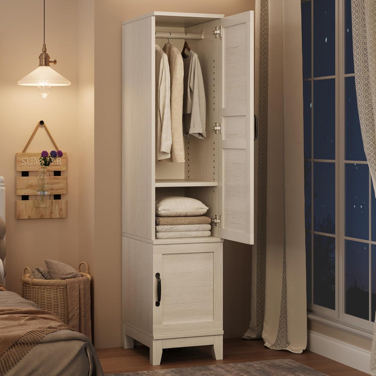 Discovering Spacious Style Our Take On The Garveehome Rustic White Armoire
