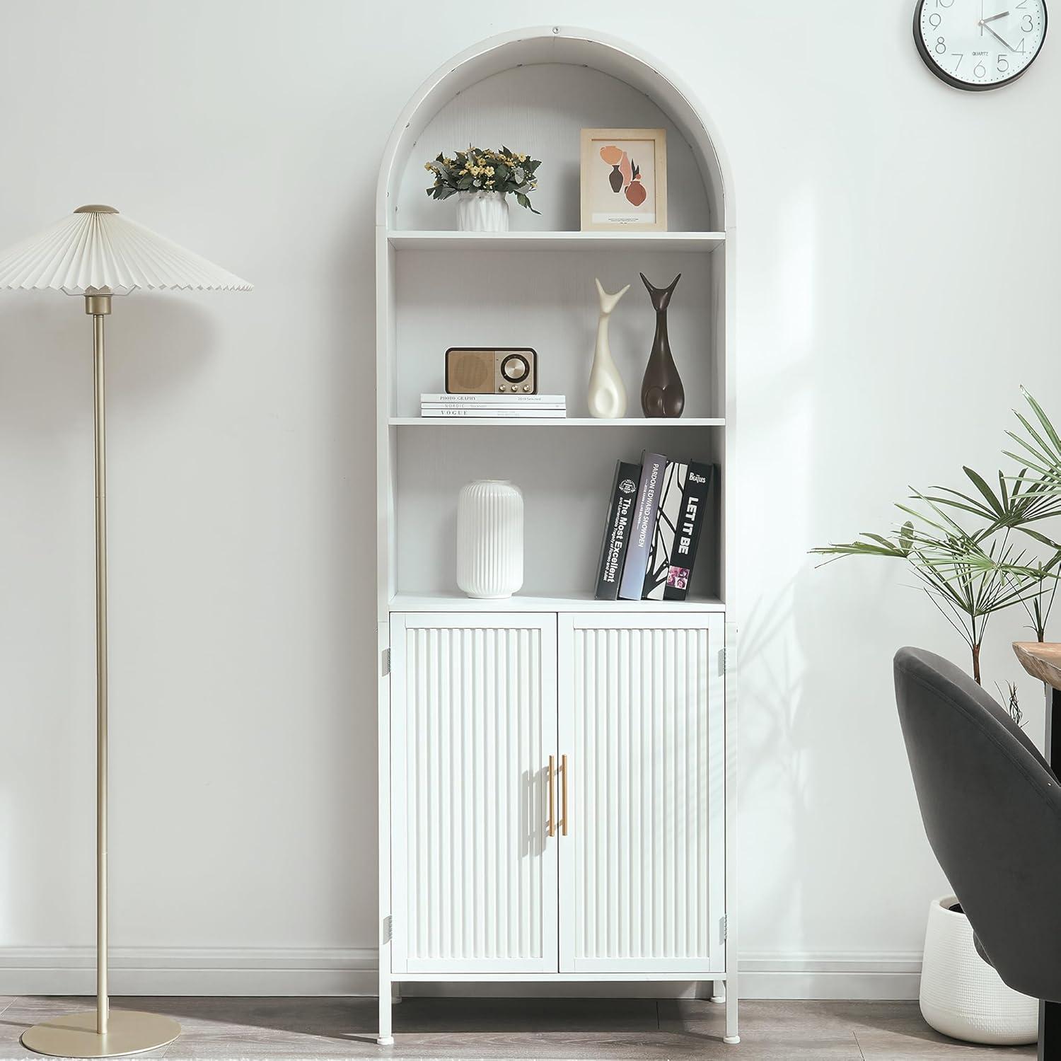 Discovering Style And Storage Our Take On The Arched 5 Tier Bookshelf