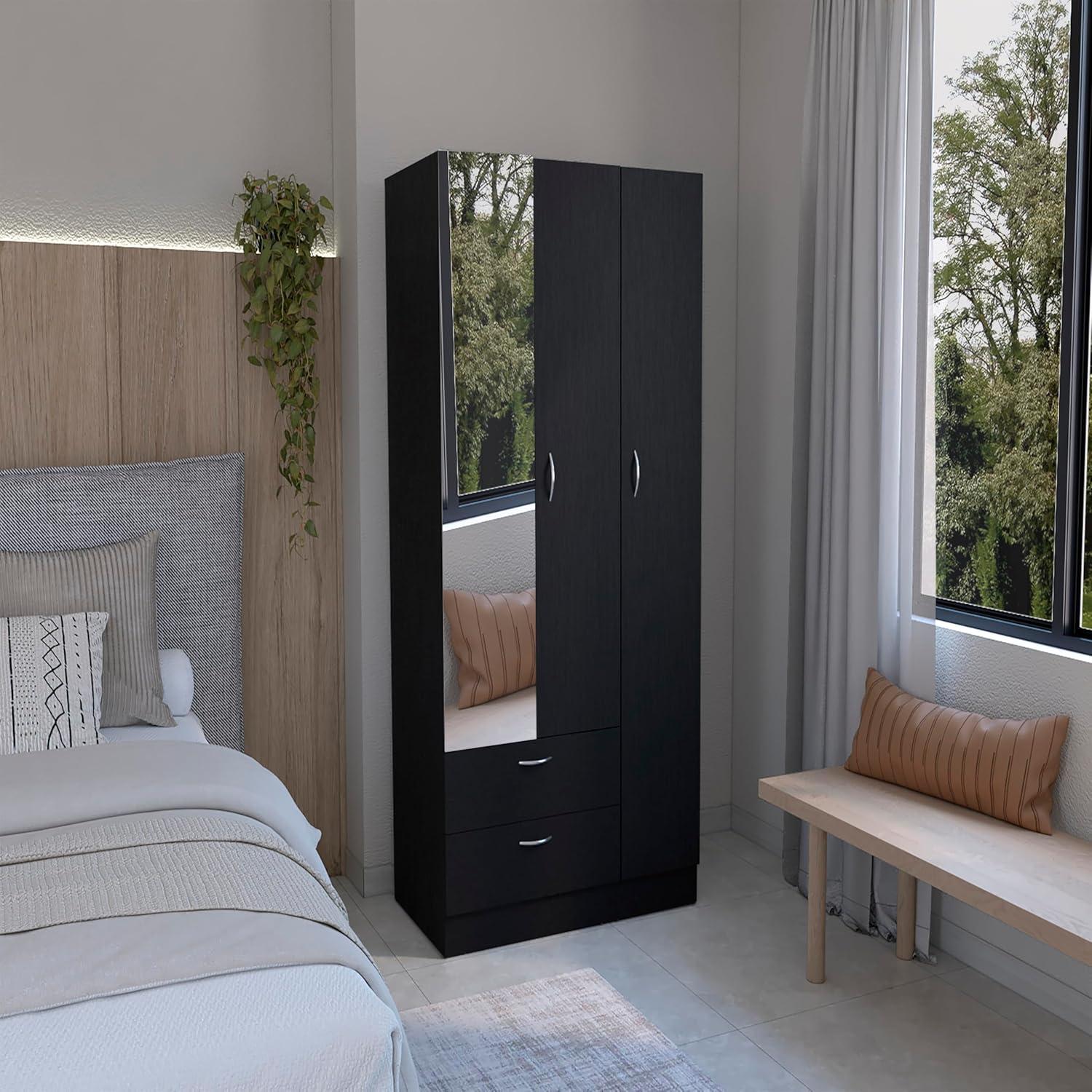 Discovering The Perfect Balance Of Style And Storage In A 3 Door Black Wardrobe