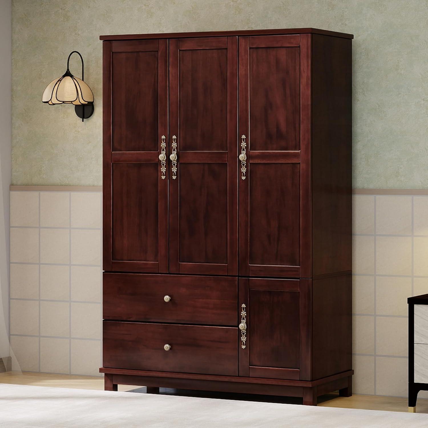 Discovering Timeless Style And Function In A Solid Wood 3 Door Armoire