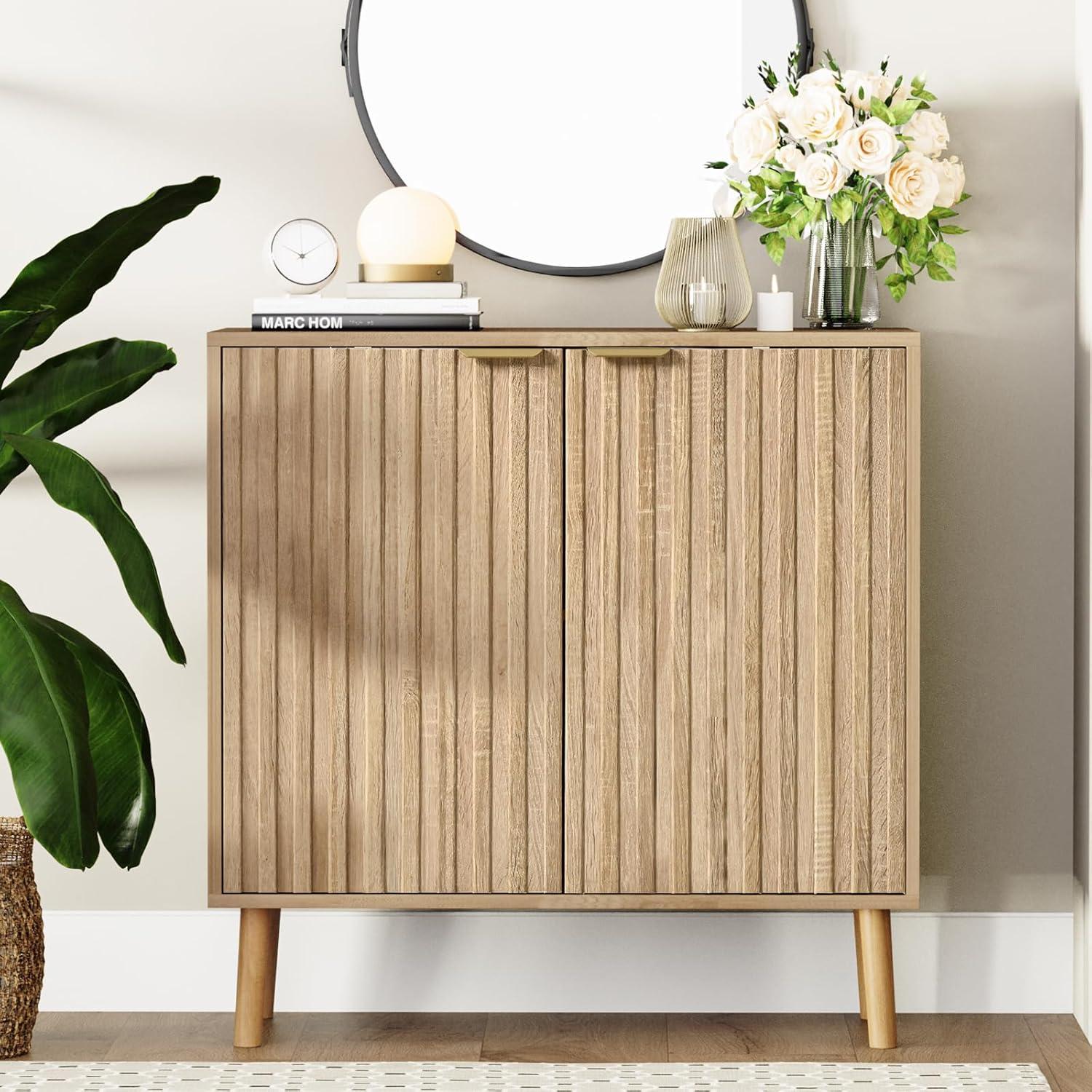 Discovering Versatile Style And Sturdy Storage With The Oak Fluted Cabinet