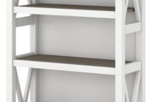 Elevate Storage And Style With The Key West Tall 5 Shelf Bookcase