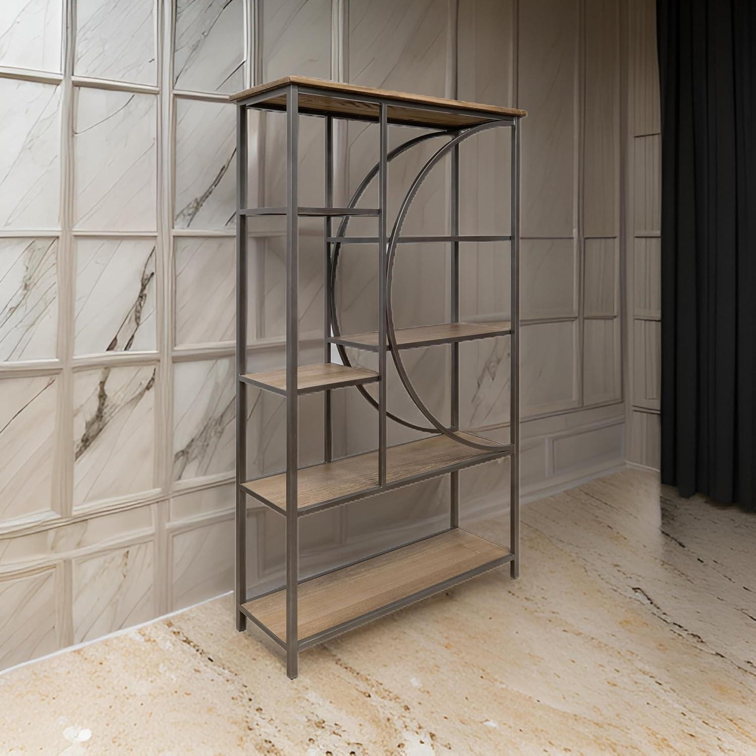 Elevate Your Space with the Dria 75-Inch​ Bookcase's Sleek Design