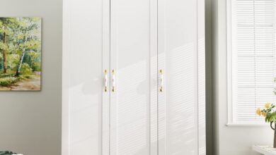 Exploring Spacious Storage And Sleek Design In The Aiegle 3 Door Wardrobe