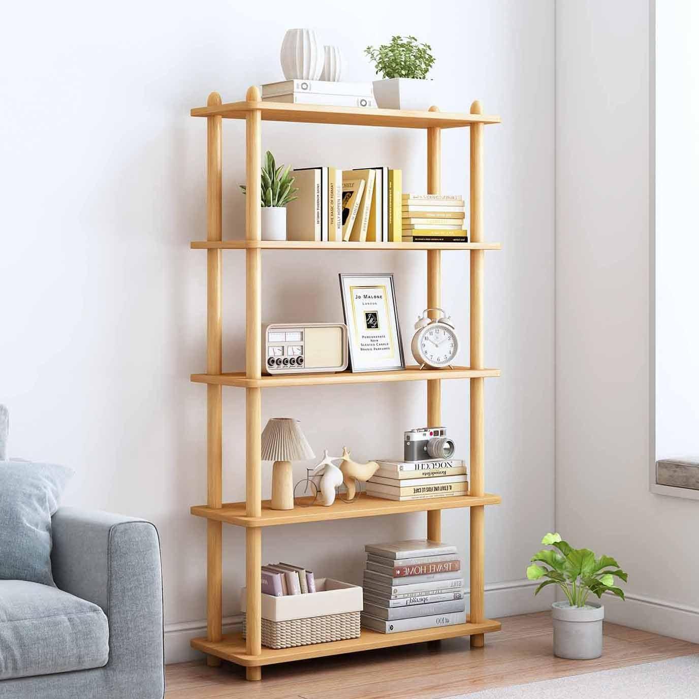 Exploring The Versatility And Style Of The Iotxy 5 Tier Wooden Shelf