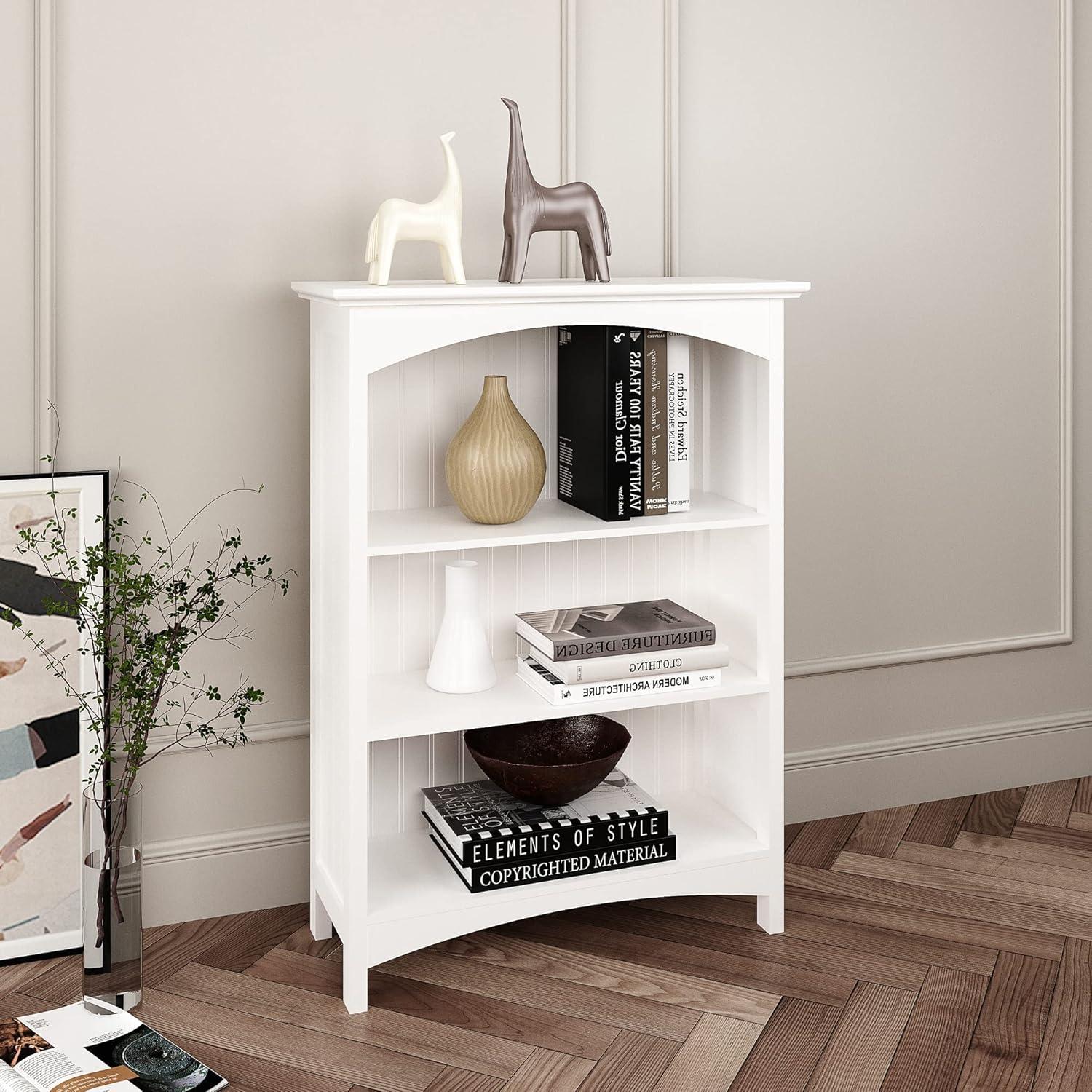 Finding Balance: Exploring the Design and Function of eHemco's 3-Tier white Bookcase