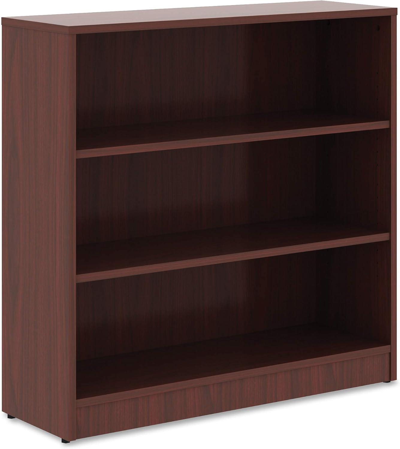 Finding The Perfect Balance Sturdy And Stylish Lorell Mahogany Bookcase