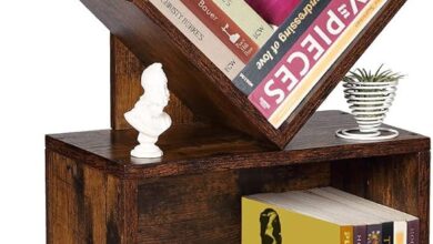 Finding The Perfect Balance Stylish Storage With The Ruboka 2 Shelf Tree Bookshelf