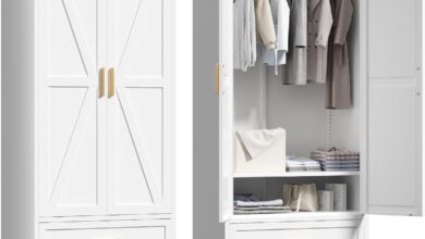Finding The Perfect Blend Of Style And Function In A 71 Farmhouse Wardrobe Cabinet