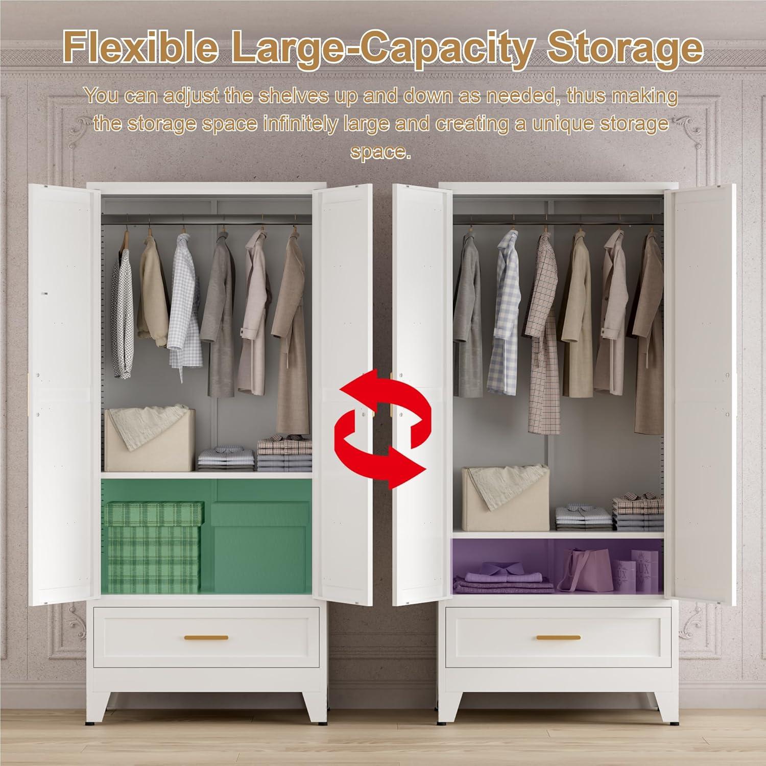 Finding the Perfect Blend of ‍Style ‍and Function in a 71'' Farmhouse Wardrobe ‍Cabinet