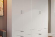 Madesa 4 Doors 4 Drawers Cabinet Spacious Stylish Storage Solution