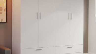 Madesa 4 Doors 4 Drawers Cabinet Spacious Stylish Storage Solution