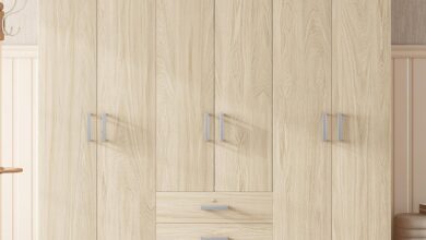 Maximizing Bedroom Storage Exploring A Spacious 6 Door Wooden Wardrobe