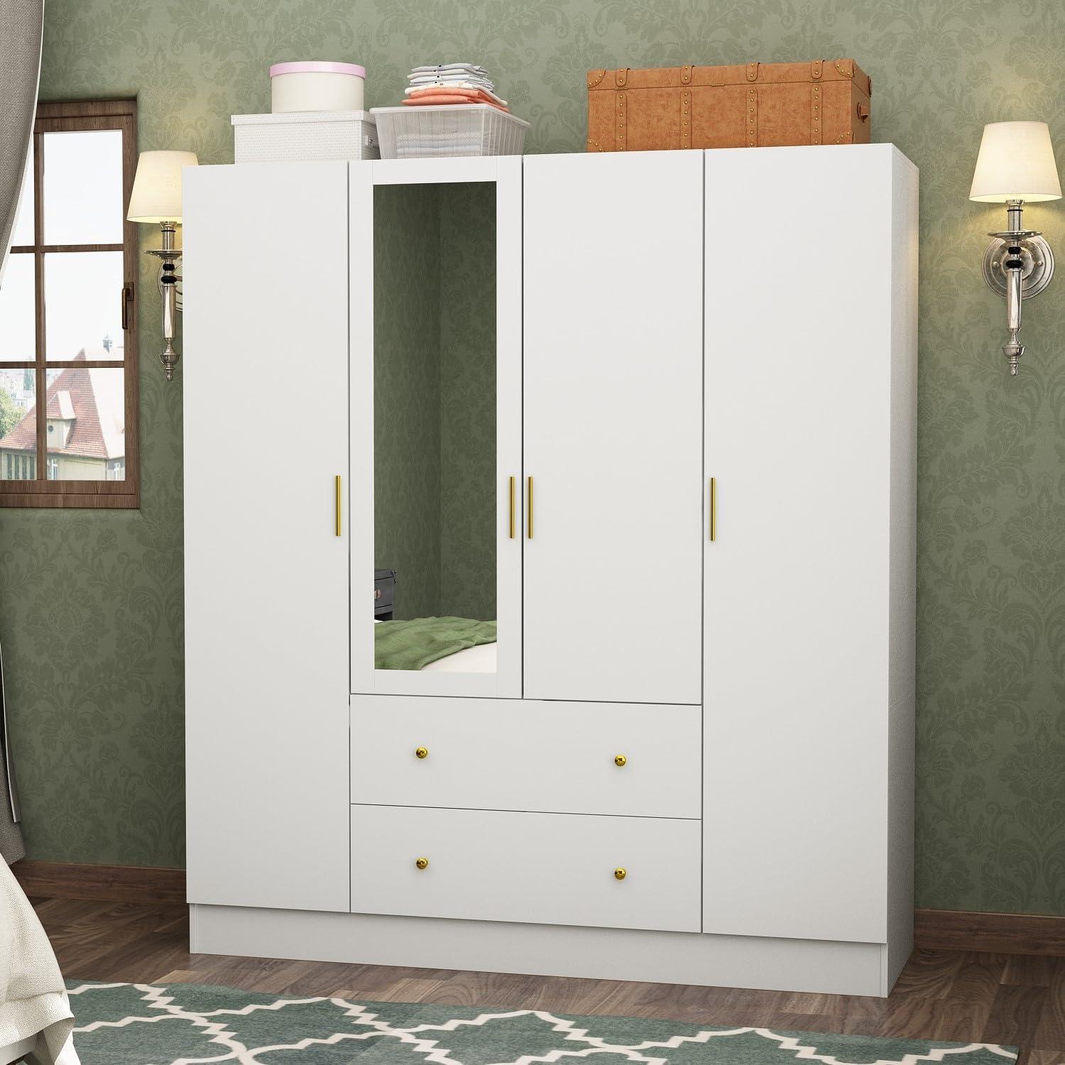 Maximizing Bedroom Storage With The Famapy 4 Door Wardrobe Closet