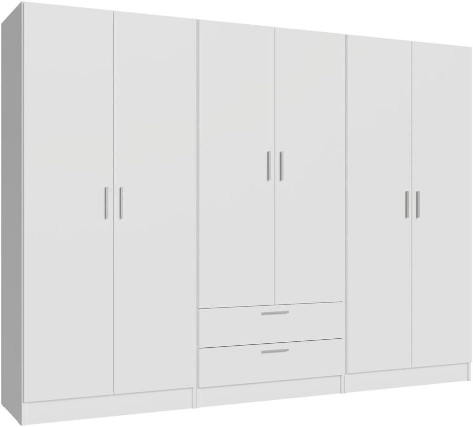 Maximizing Bedroom Storage With The Spacious Madesa 6 Door Wardrobe