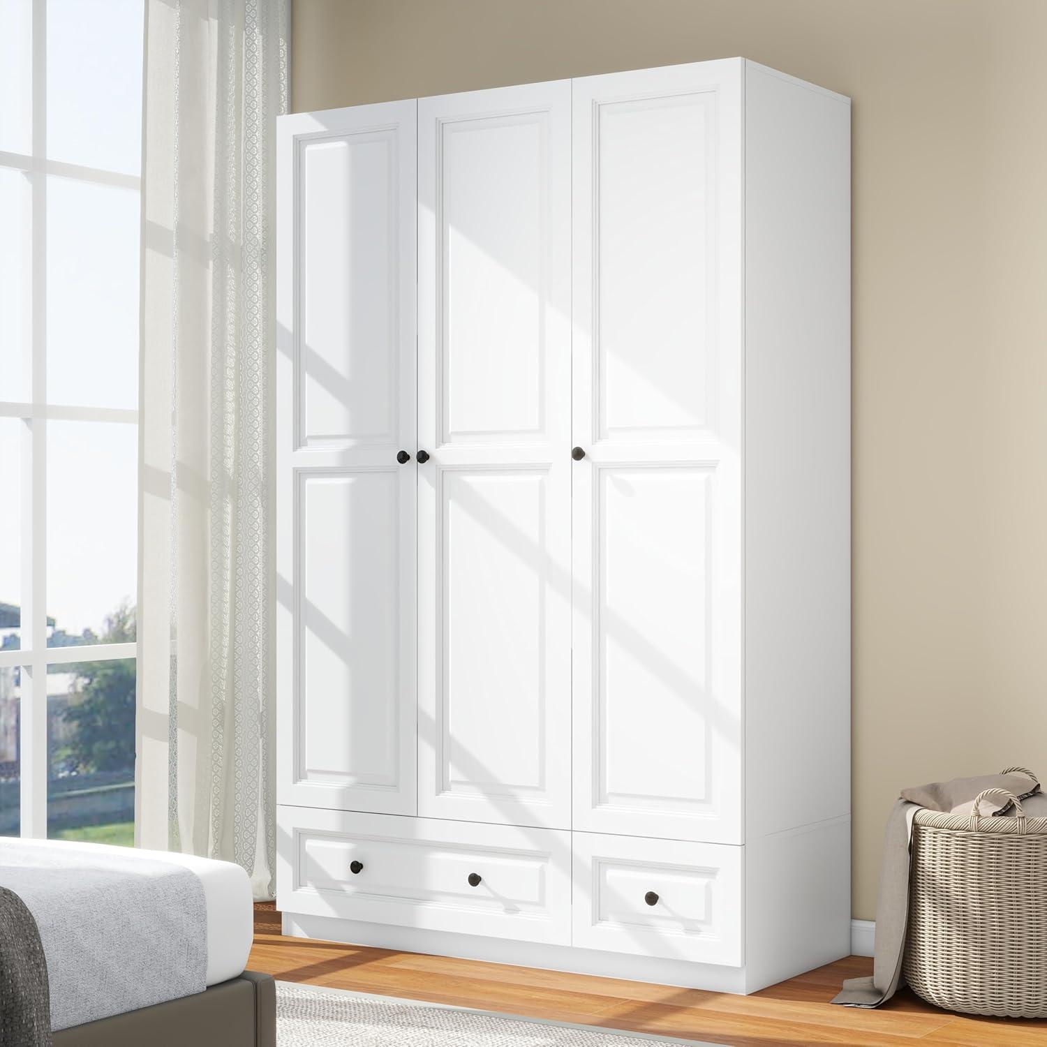 Maximizing Bedroom Style And Storage With A Sleek White 3 Door Wardrobe