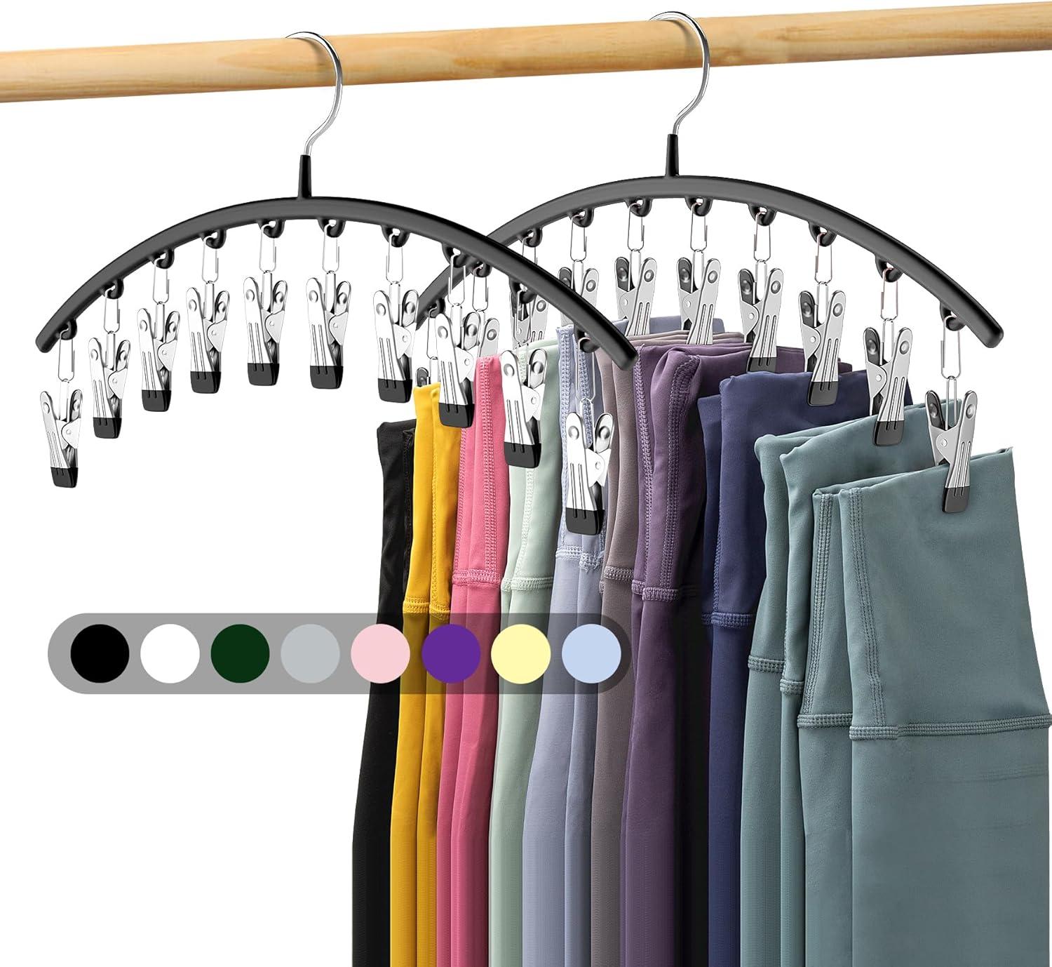 Maximizing Closet Space Hanging Up To 20 Leggings With Ease