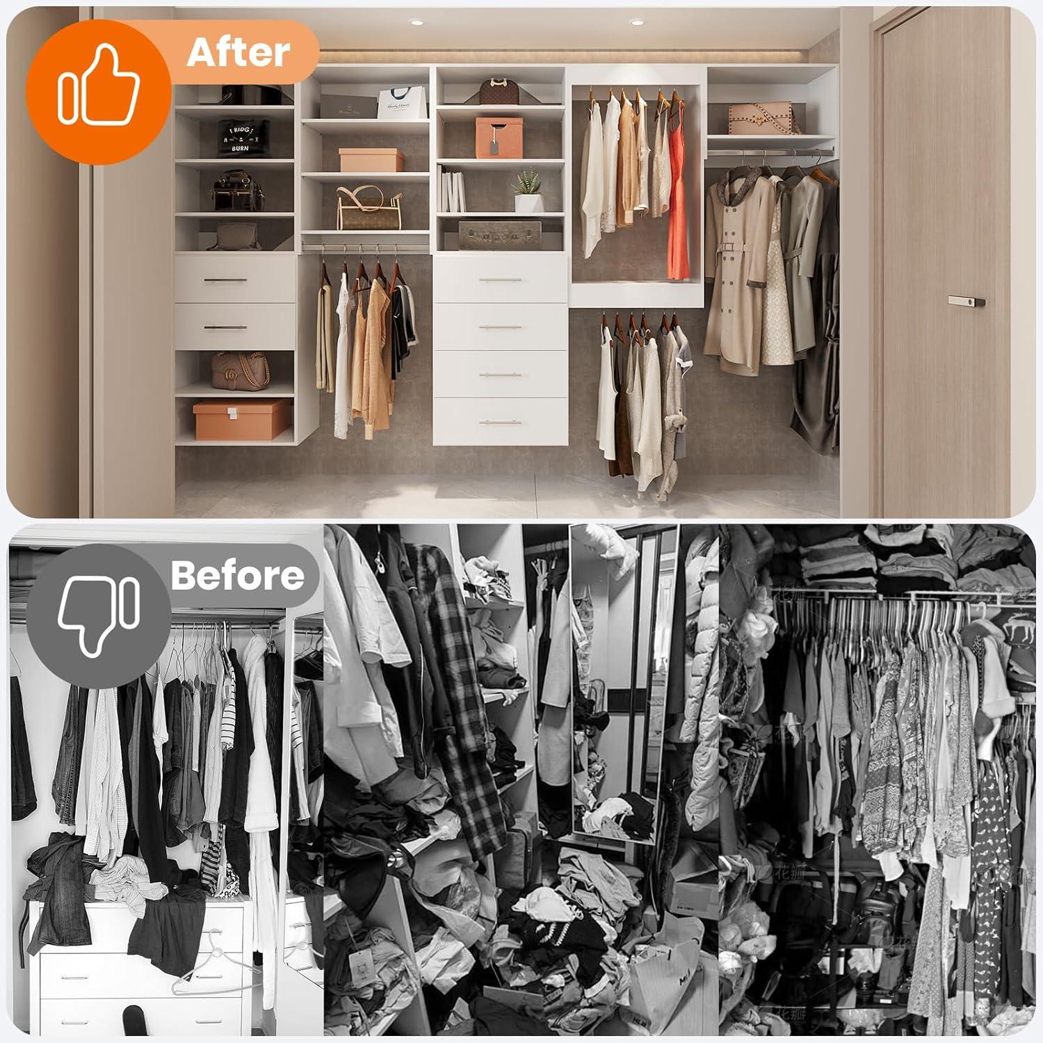 Maximizing Closet⁣ Space with ROOMTEC's Modular 4-Drawer Tower Unit