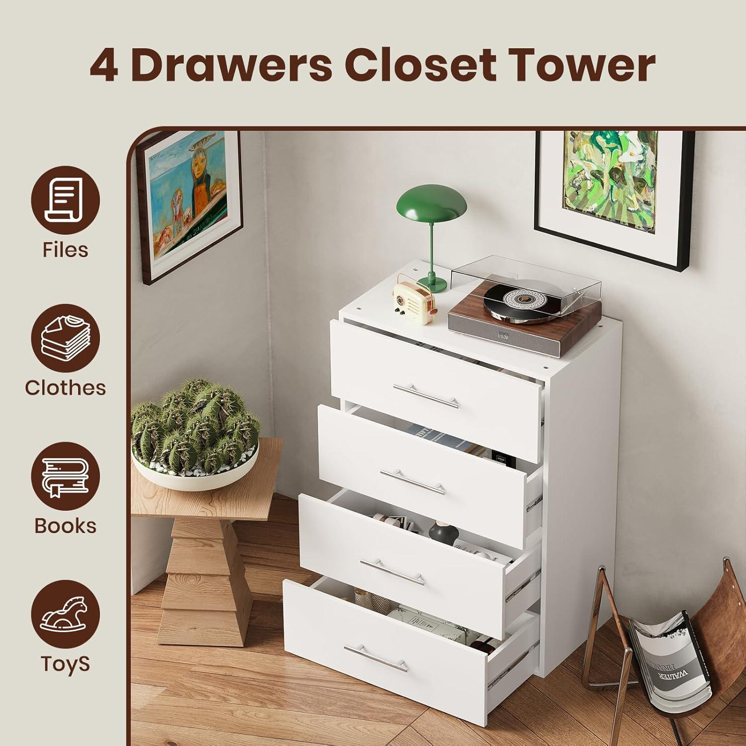 Maximizing ⁢Closet Space with ​ROOMTEC's ⁤Modular 4-Drawer ​Tower Unit