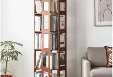 Maximizing Minimalist Style Our Take On A Solid Wood Swivel Bookshelf
