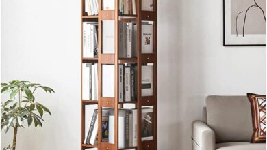 Maximizing Minimalist Style Our Take On A Solid Wood Swivel Bookshelf
