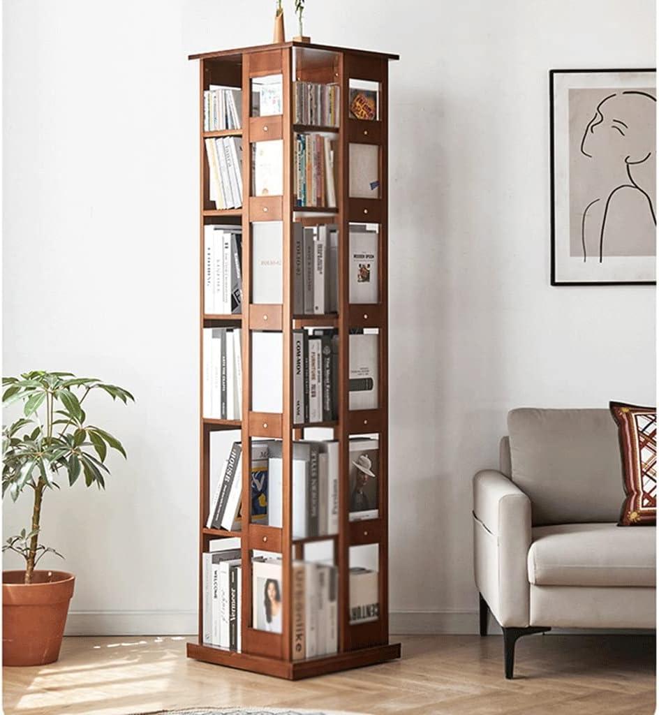 Maximizing Minimalist Style Our Take On A Solid Wood Swivel Bookshelf