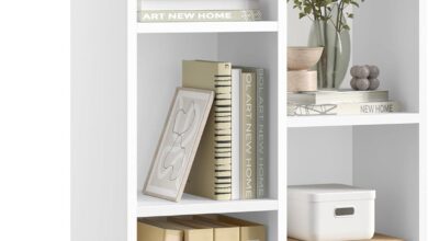 Maximizing Small Spaces With The Sleek Vasagle 5 Compartment Bookcase