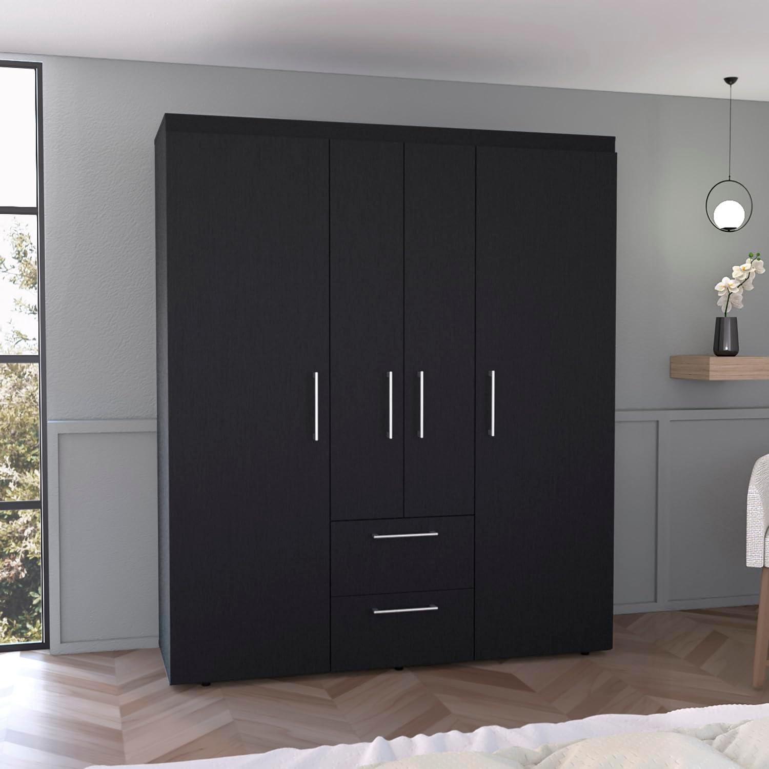 Maximizing Space And Style Exploring A Sleek Multi Section Wardrobe