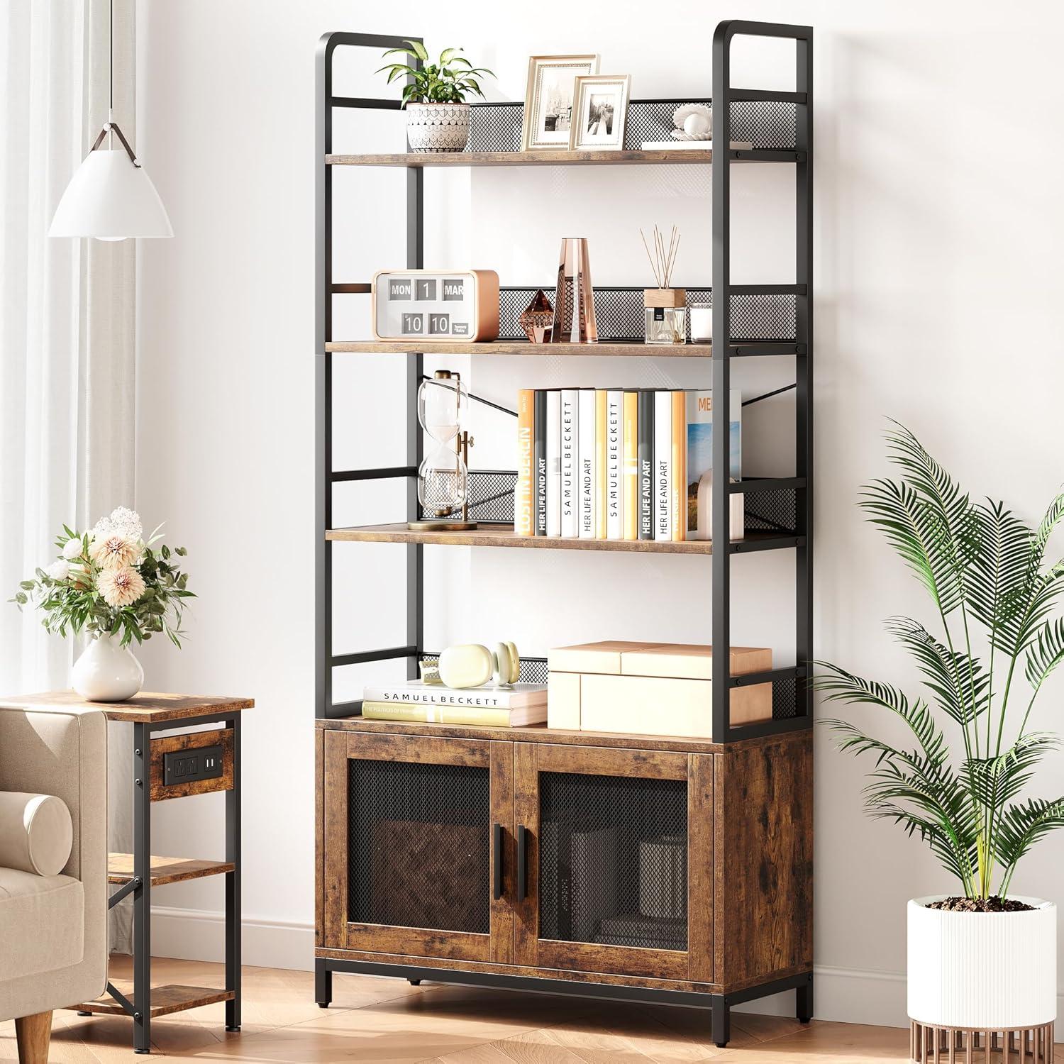 Maximizing Space And Style With A Rustic Industrial Bookshelf