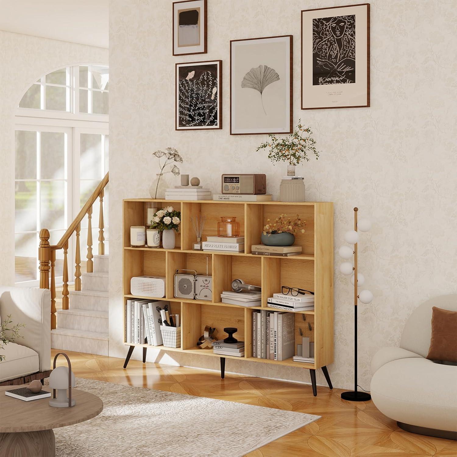 Maximizing Space And Style With The 10 Cube Mid Century Bookshelf