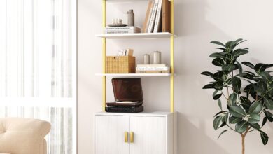 Maximizing Space And Style With The Gadroad 73 Wall Mounted Ladder Shelf