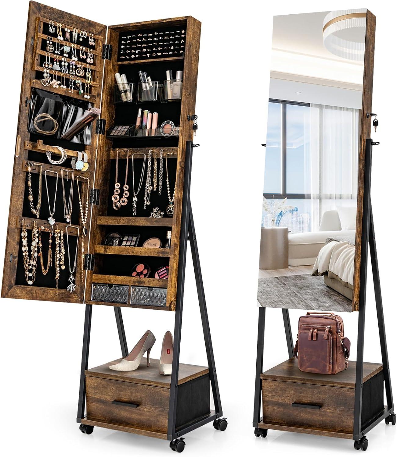 Maximizing Space And Style With The Loko Rolling Jewelry Cabinet