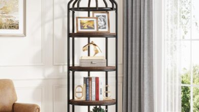 Maximizing Space And Style With The Tribesigns 4 Tier Corner Bookshelf