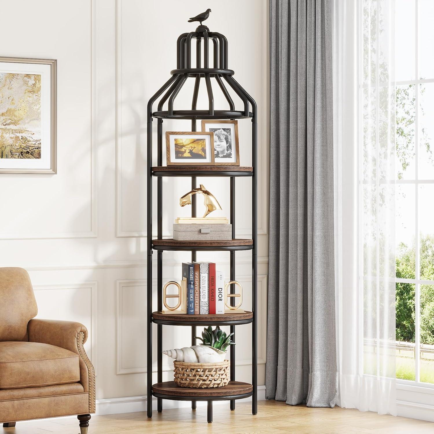 Maximizing Space And Style With The Tribesigns 4 Tier Corner Bookshelf