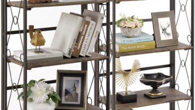 Maximizing Space And Style With The Vecelo 5 Tier Folding Bookshelf